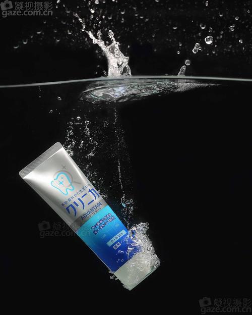 日本狮王酵素牙膏摄影 日化产品摄影 入水创意效果摄影 kv广告级